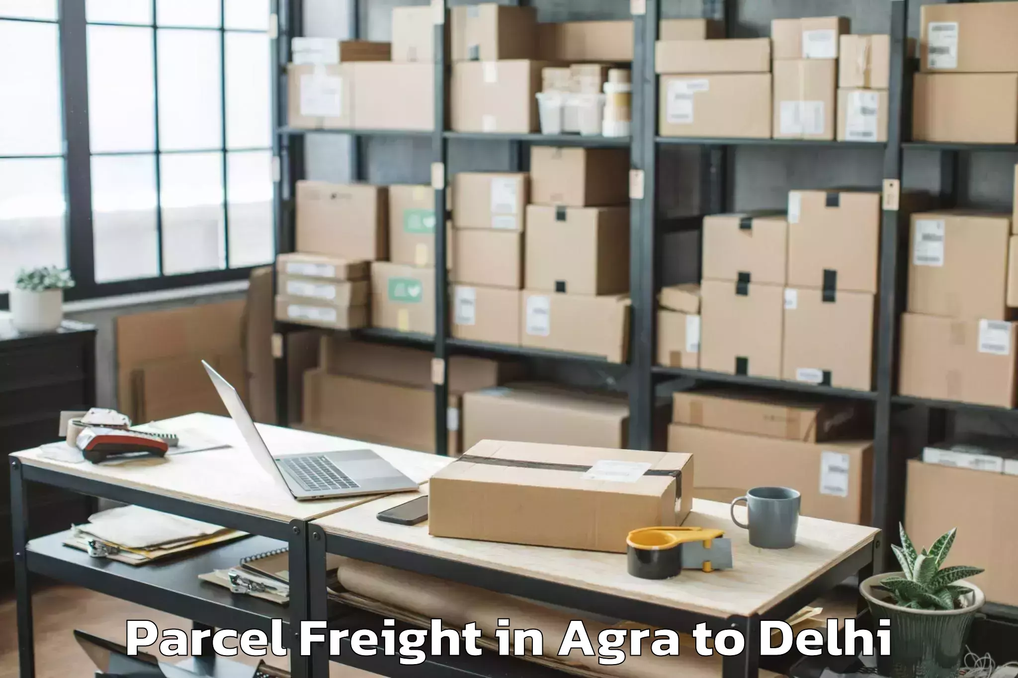 Agra to Badarpur Parcel Freight Booking